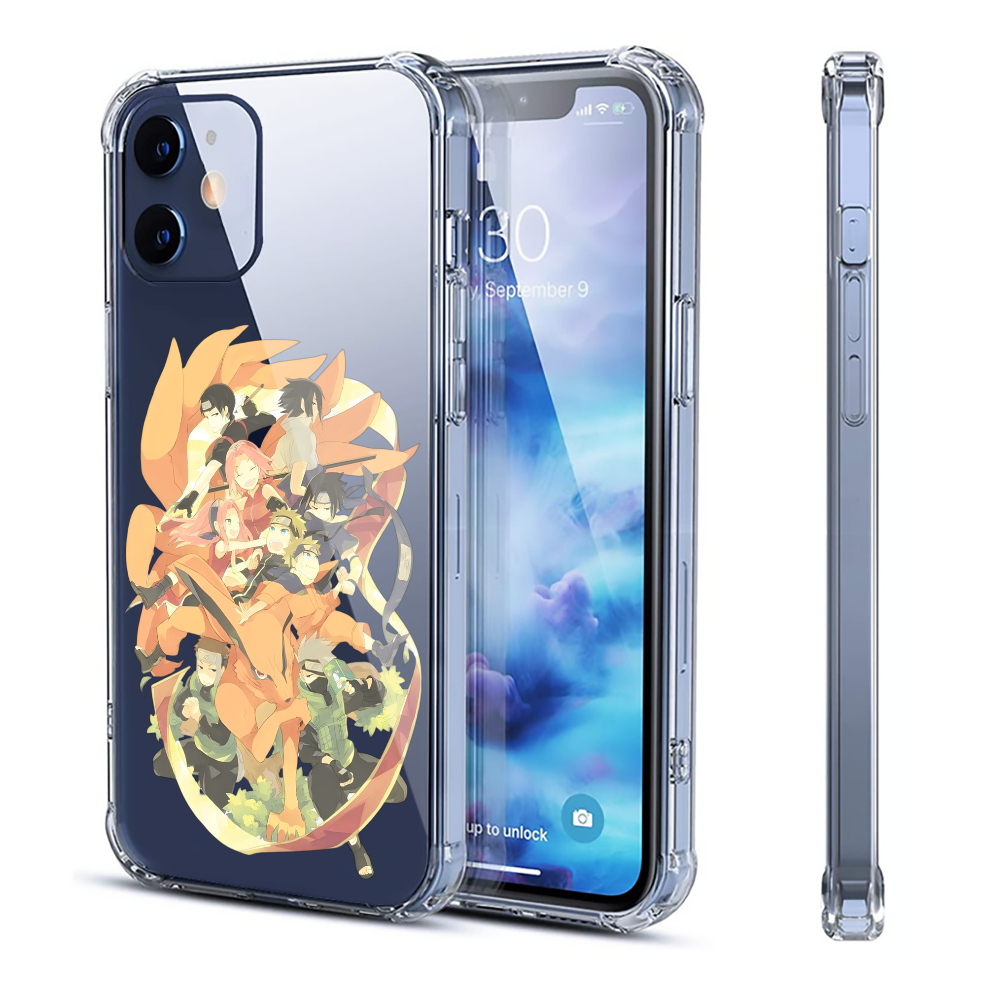 （画像用） NARUTO -ナルト- うずまき ナルト Uzumaki Naruto 【iPhone 12シリーズ対応】透明スマホケース（クリアソフトケース）